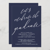 Invitation Fêtons l'invitation à la graduation (Devant / Derrière)