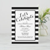 Invitation Fêtons l'invitation d'anniversaire (Debout devant)