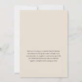 Invitation Fêtons l'invitation d'anniversaire moderne (Dos)