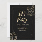 Invitation Fêtons l'invitation de fête Surprise Anniversaire (Devant)