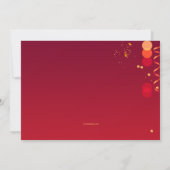 Invitation Fêtons l'invitation de la fête des fêtes (Dos)