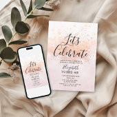 Invitation Fêtons l'invitation de Parties scintillant d'anniv