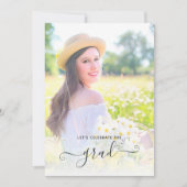 Invitation Fêtons l'invitation Photos de Graduate (Devant)