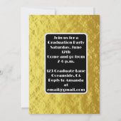 Invitation Fêtons notre DIPLÔME Disco Ball Party (Dos)