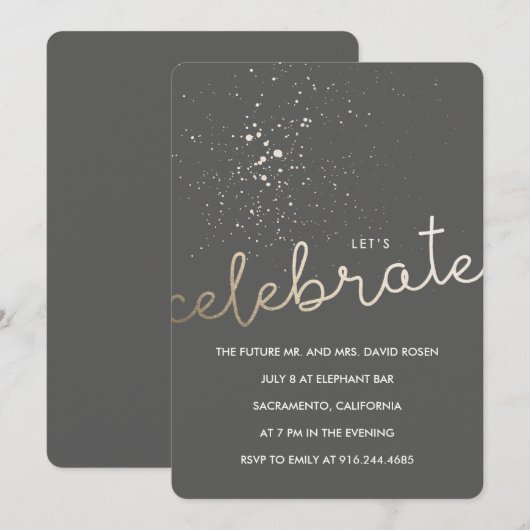 Invitation Fêtons-nous ! (Devant / Derrière)