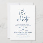 Invitation Fêtons, Réception de Mariage Intime (Devant)