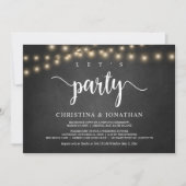 Invitation Fêtons, Rustic Mariage Elopement Party in (Devant)