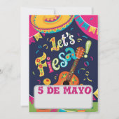 Invitation Fêtons un cinco de mayo (Devant)