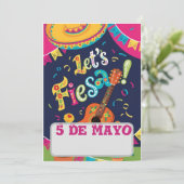 Invitation Fêtons un cinco de mayo (Debout devant)