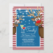 Invitation Fêtons un Cocktail de Noël Toasty (Devant)