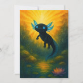 Invitation Feu Axolotl de naissance (Dos)