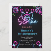 Invitation Feu dans le bol d'obscur de grève fête d'anniversa (Devant)