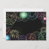Invitation Feu d'artifice du Nouvel An (Dos)