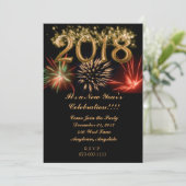 Invitation Feu d'artifice du Nouvel An 2018 (Debout devant)