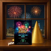 Invitation Feu d'artifice du Nouvel An 2025