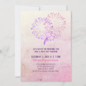 Invitation Feu d'artifice élégant États-Unis 250 ans pour le  (Dos)