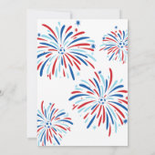Invitation Feu d'artifice et de soccer patriotiques 4 juillet (Dos)