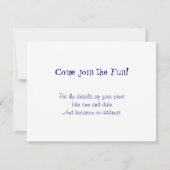 Invitation Feu d'artifice étoilé et drapeau américain (Dos)