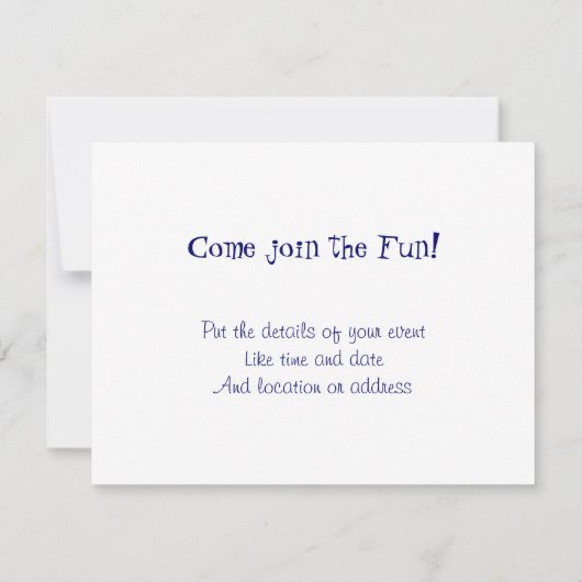 Invitation Feu d'artifice étoilé et drapeau américain (Dos)