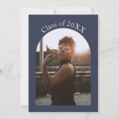 Invitation Feu d'artifice moderne avec photo (Dos)