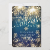 Invitation Feu d'artifice Sparkel luxe entreprise fête de Noë (Devant)