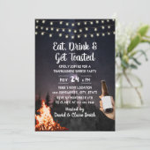 Invitation Feu de Bonet Forêt de Bière Thanksgiving (Debout devant)