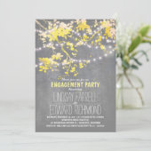 Invitation Feu de fiançailles à cordes mignonnes et fantaisie (Debout devant)