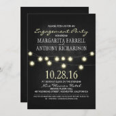 Invitation Feu de fiançailles de tableau noir (Devant / Derrière)