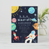 Invitation Feu de l'espace extra-atmosphérique (Debout devant)