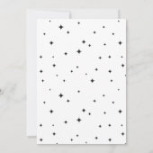 Invitation Feu de l'espace extra-atmosphérique Anniversaire (Dos)