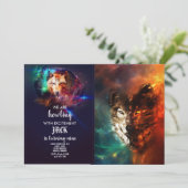 Invitation Feu de loup et glace (Debout devant)