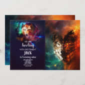 Invitation Feu de loup et glace (Devant / Derrière)