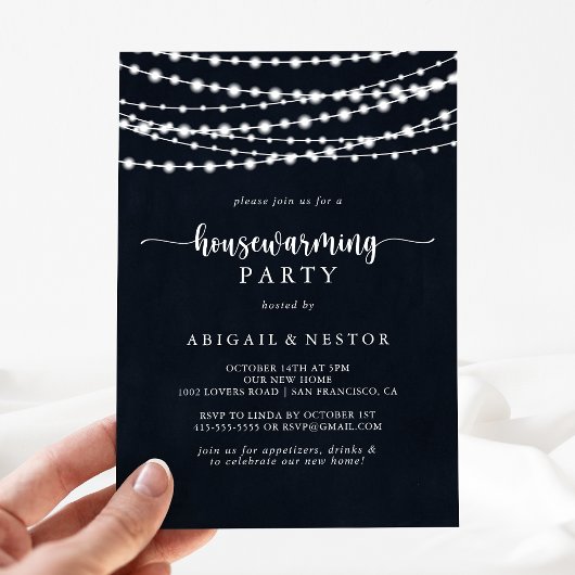 Invitation Feu de réchauffement domestique à chaîne rustique