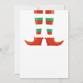 Invitation Feu de saut laide fête de Noël Père Noël (Dos)