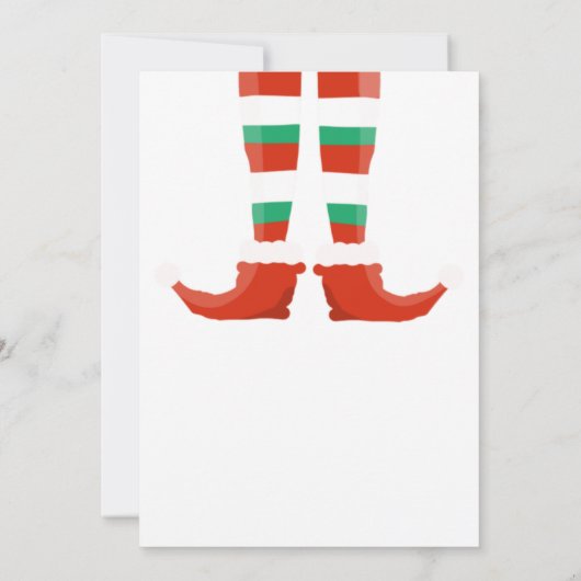 Invitation Feu de saut laide fête de Noël Père Noël (Dos)