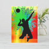 Invitation Feu de service de bal Volley (Debout devant)