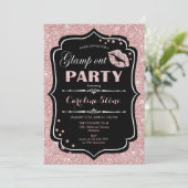 Invitation Feu de sortie - Black Rose Gold (Debout devant)