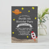 Invitation Feu de vaisseau fusée au large de l'espace 4e anni (Debout devant)