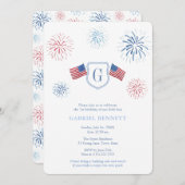 Invitation Feu d'Indépendance 1er anniversaire (Devant / Derrière)