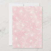 Invitation Feu Et Cerf Hiver Anniversaire Des Anniversaires (Dos)