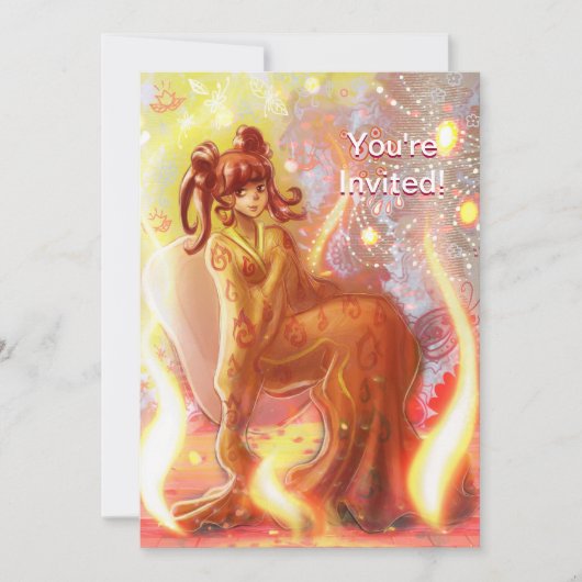 Invitation Feu Geisha (Devant)