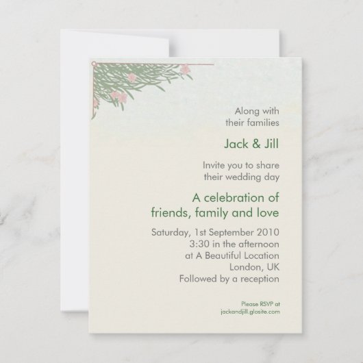Invitation Feuillage 4.25x5.5 (Devant)