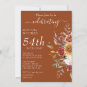 Invitation Feuillage Automne Couleurs Automne Terracotta Anni (Devant)