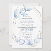 Invitation Feuillage bleu pâle Lilac (Devant)