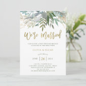 Invitation Feuillage Chic | Nous sommes mariés (Debout devant)