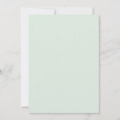 Invitation Feuillage Ciel Mousse de Mer Eucalyptus Gris Maria (Dos)