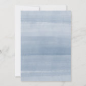 Invitation Feuillage congelé | Fête des mariées aquarelle (Dos)