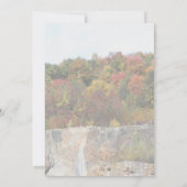 Invitation Feuillage d'automne le long d'une falaise rocheuse (Dos)