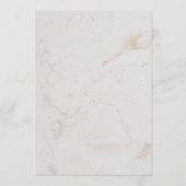 Invitation Feuillage de confirmation Marbre Or Feuilles de Sa (Dos)