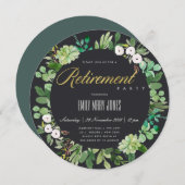 INVITATION FEUILLAGE DE EUCALYPTUS SUCCULENT A L'AQUARELLE PO (Devant / Derrière)